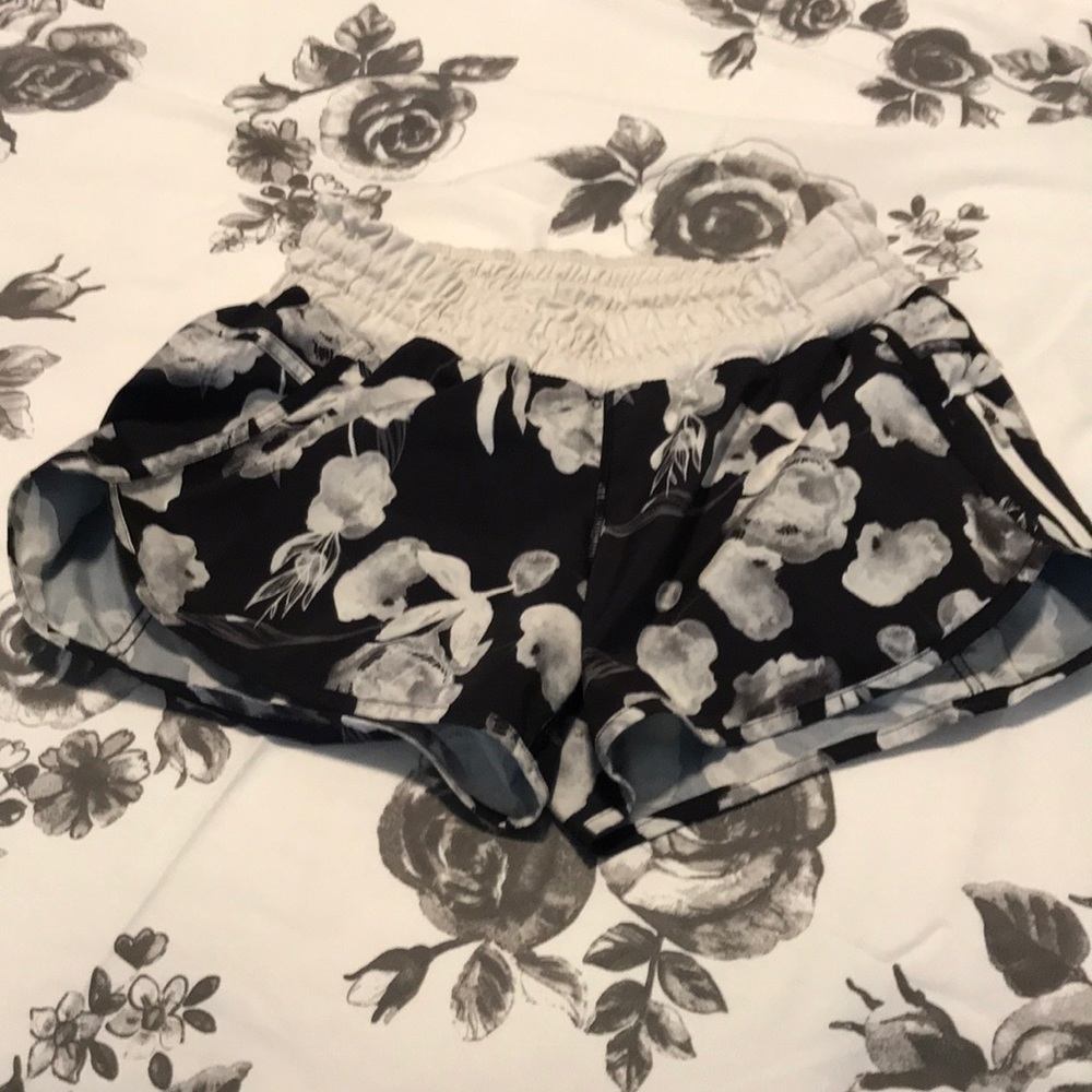 Lululemon floral Tracker shorts